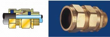 E1 W Brass Cable Glands